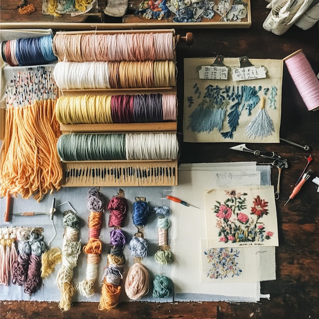 przykładowy zestaw haftów